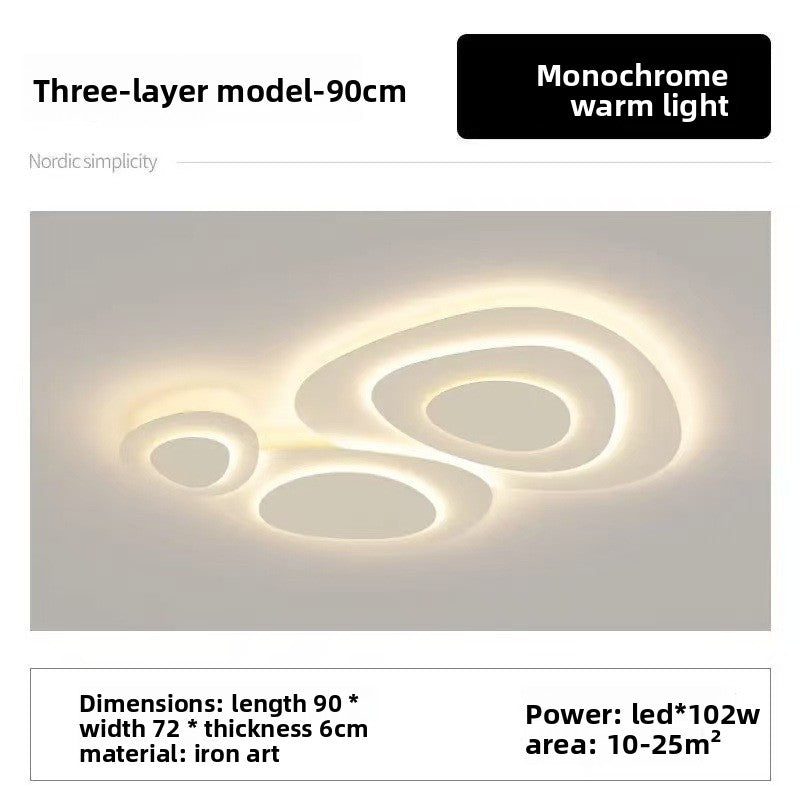 Aura Organic Geometric Flush Mount